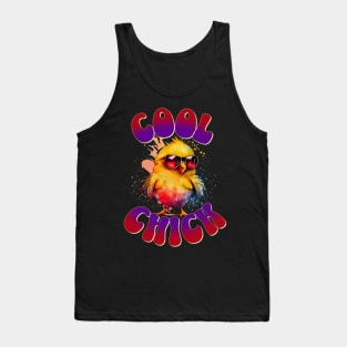 Cool Chick Funny Chicken Tank Top